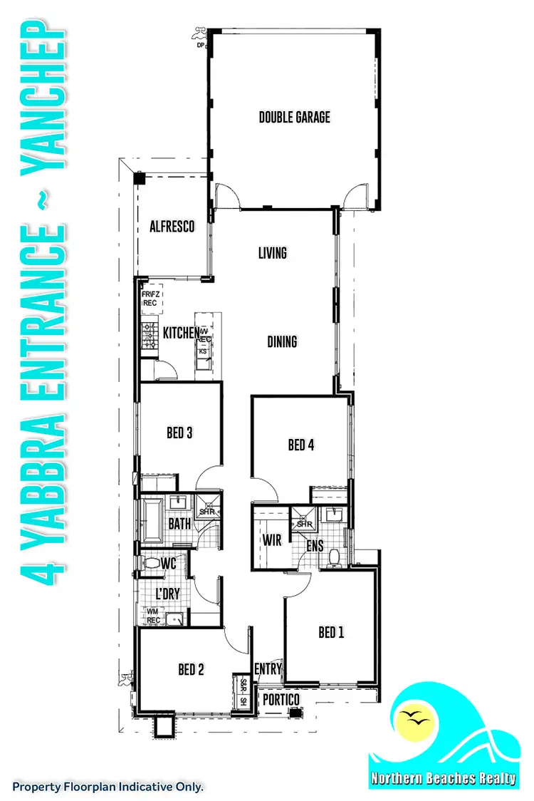Floorplan of Homely house listing, 4 Yabbra Entrance, Yanchep WA 6035