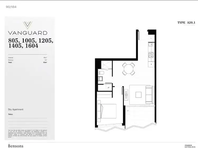 Floorplan of Homely apartment listing, 1604/803 Dandenong Road, Malvern East VIC 3145