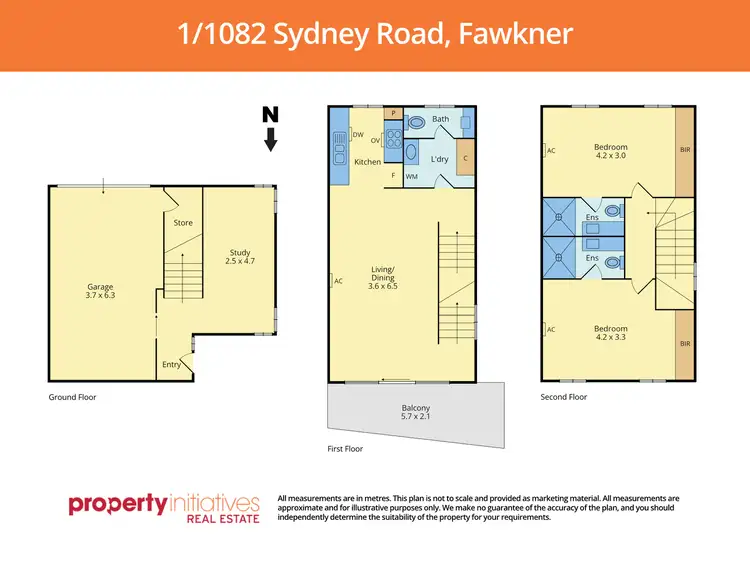 Floorplan of Homely townhouse listing, 1/1082 Sydney Road, Fawkner VIC 3060