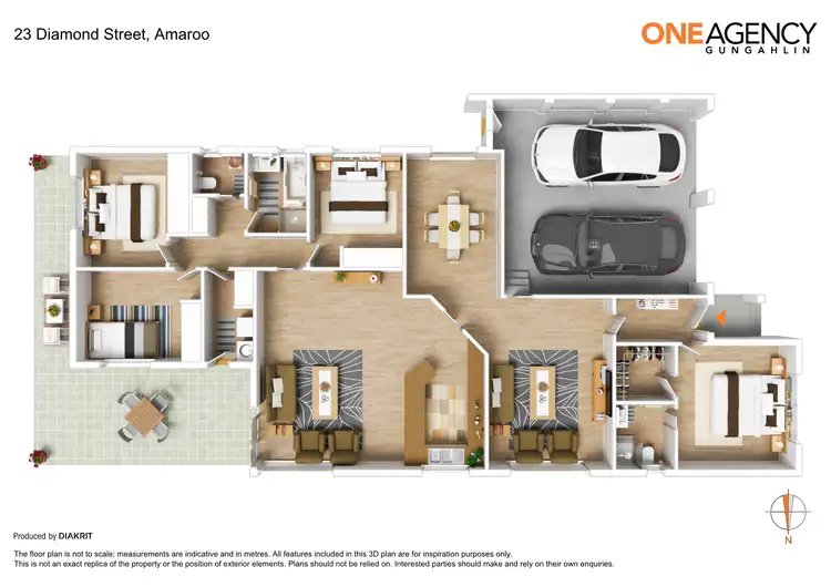Floorplan of Homely house listing, 23 Diamond Street, Amaroo ACT 2914