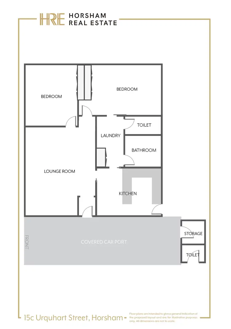 Floorplan of Homely unit listing, 15C Urquhart Street, Horsham VIC 3400