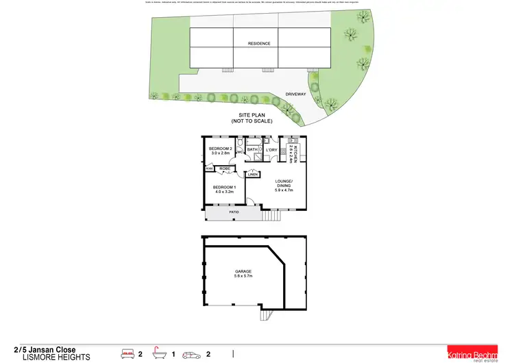 Floorplan of Homely unit listing, 2/5 Jansan Close, Lismore Heights NSW 2480