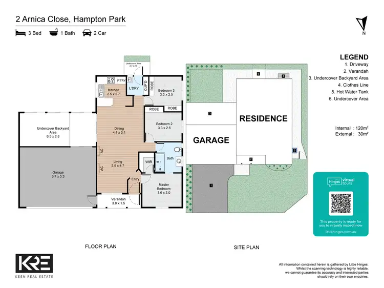 Floorplan of Homely house listing, 2 Arnica Close, Hampton Park VIC 3976