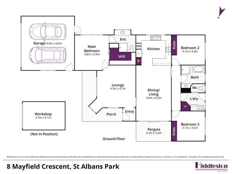 Floorplan of Homely house listing, 8 Mayfield Crescent, St Albans Park VIC 3219