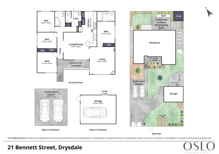 Floorplan of Homely house listing, 21 Bennett Street, Drysdale VIC 3222