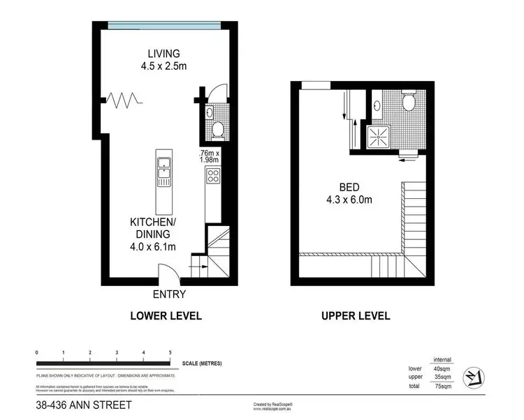 Floorplan of Homely apartment listing, 38/436 Ann Street, Brisbane City QLD 4000