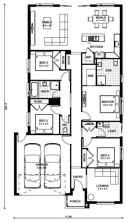 Floorplan of Homely house listing, Lot 1317 Basil Drive, Wallan VIC 3756
