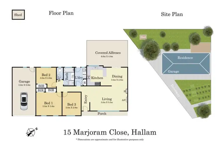 Floorplan of Homely house listing, 15 Marjoram Close, Hallam VIC 3803