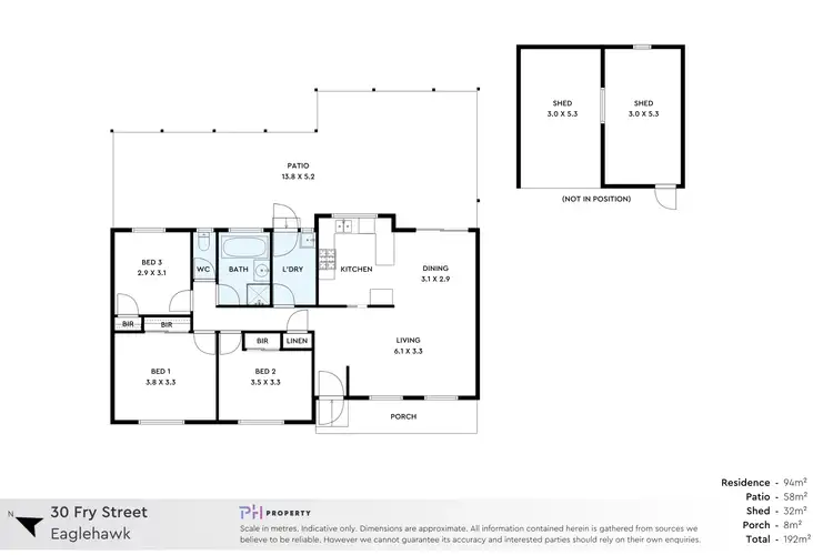 Floorplan of Homely house listing, 30 Fry Street, Eaglehawk VIC 3556