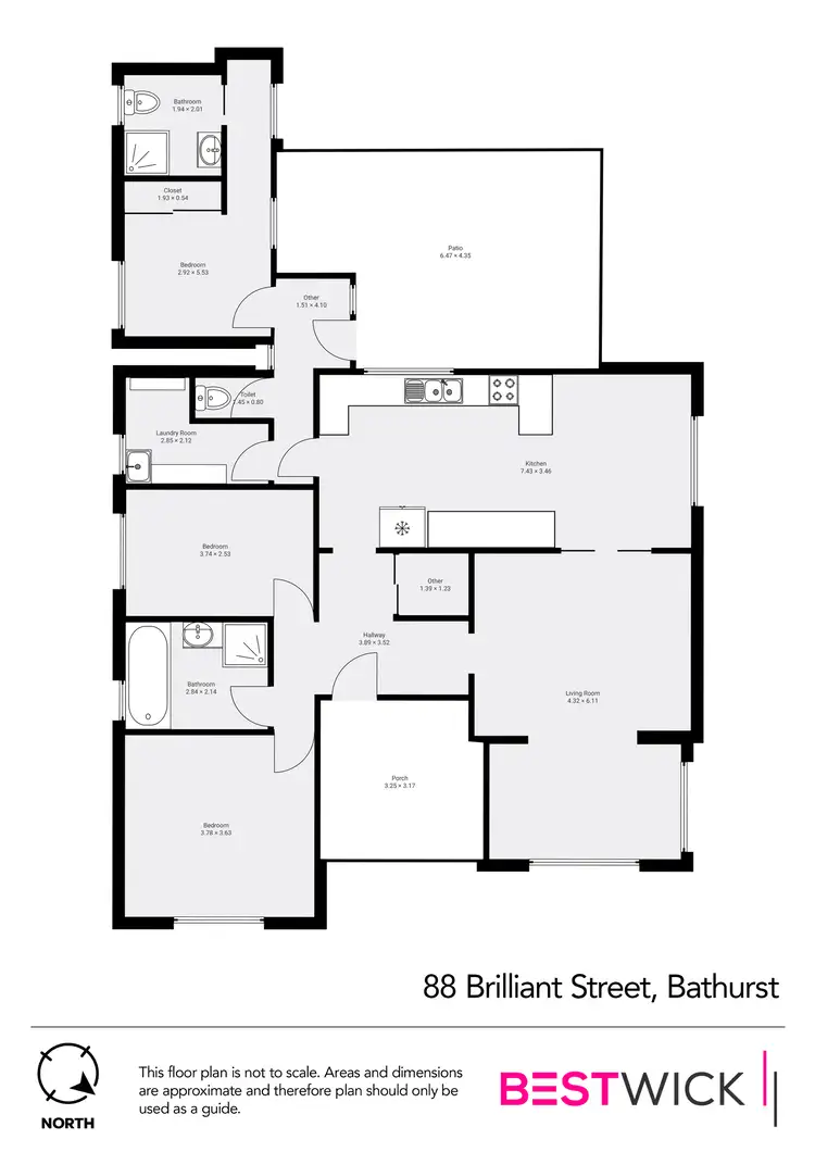 Floorplan of Homely house listing, 88 Brilliant Street, Bathurst NSW 2795