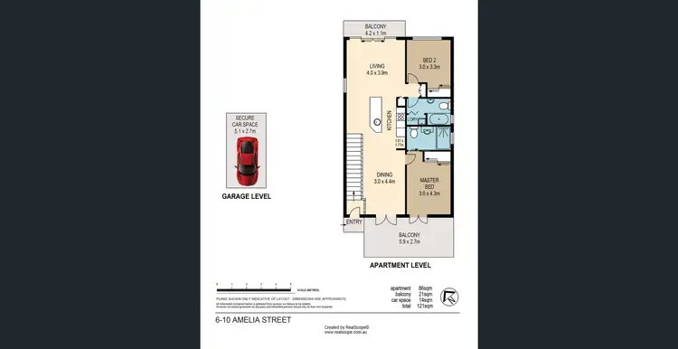 Floorplan of Homely apartment listing, 6/10 Amelia Street, Coorparoo QLD 4151