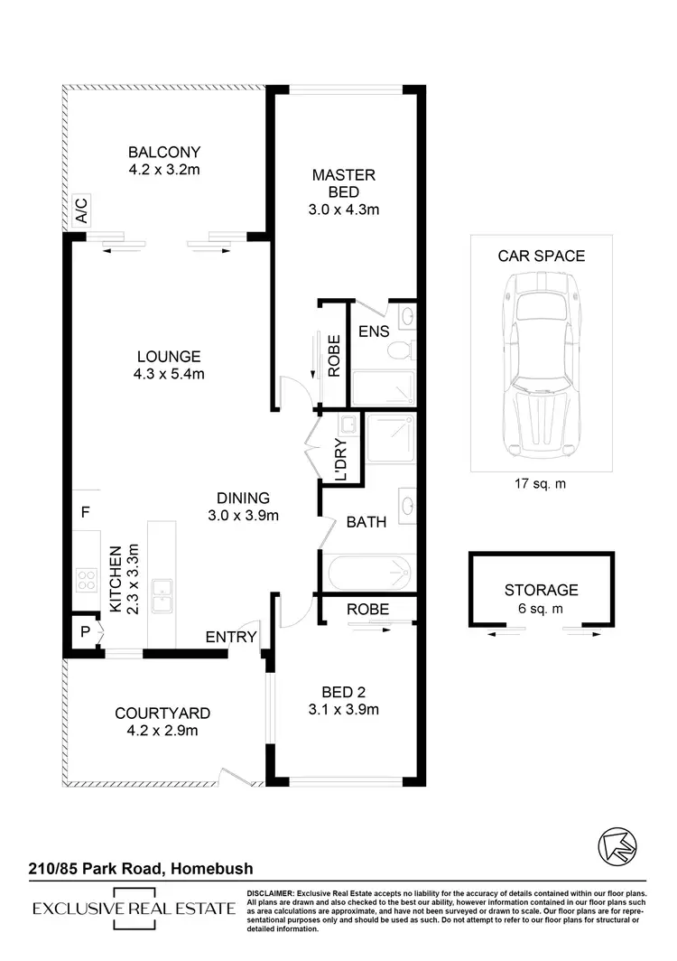 Floorplan of Homely unit listing, 210/85 Park Road, Homebush NSW 2140