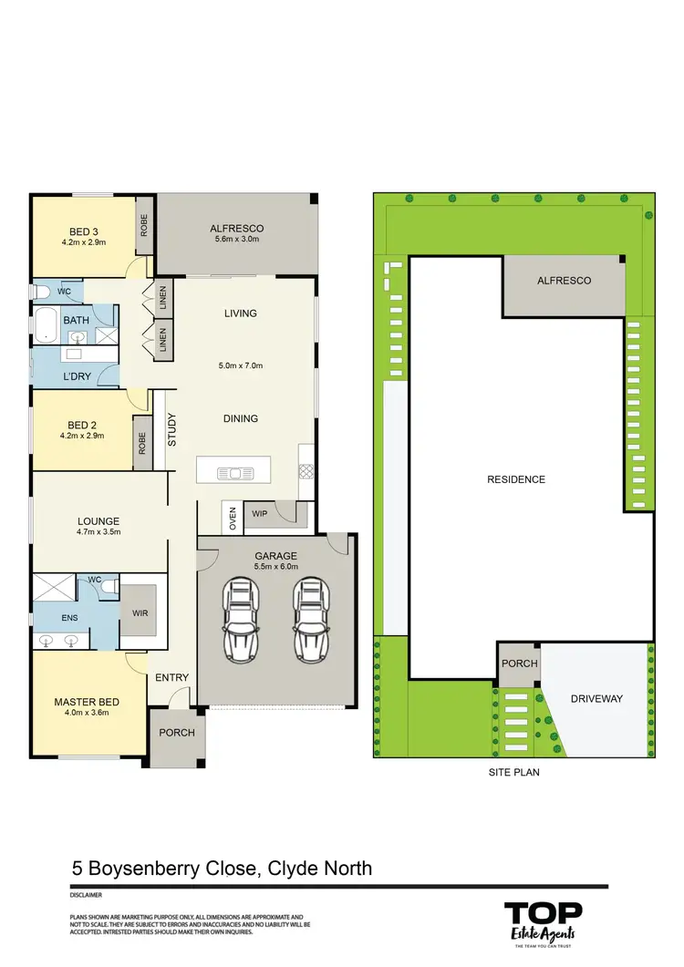 Floorplan of Homely house listing, 5 Boysenberry Close, Clyde North VIC 3978