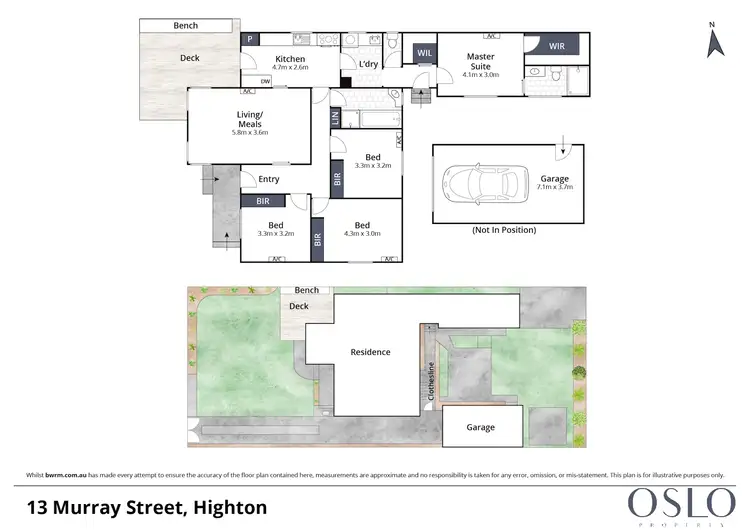 Floorplan of Homely house listing, 13 Murray Street, Highton VIC 3216