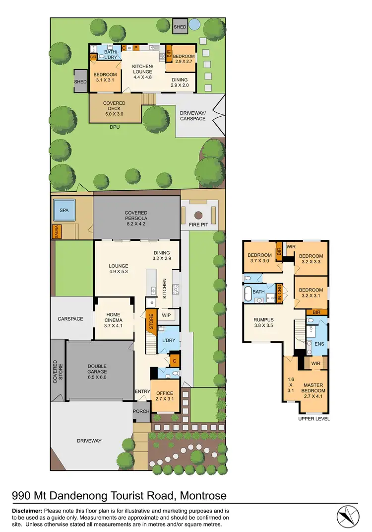 Floorplan of Homely house listing, 990 Mount Dandenong Tourist Road, Montrose VIC 3765