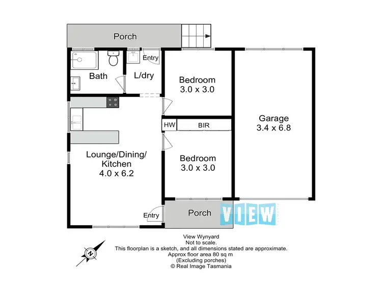 Floorplan of Homely unit listing, unit 5/1 Atkins Drive, Romaine TAS 7320