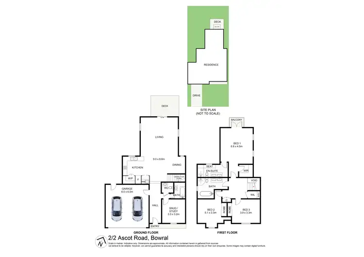 Floorplan of Homely townhouse listing, 2/2 Ascot Road, Bowral NSW 2576