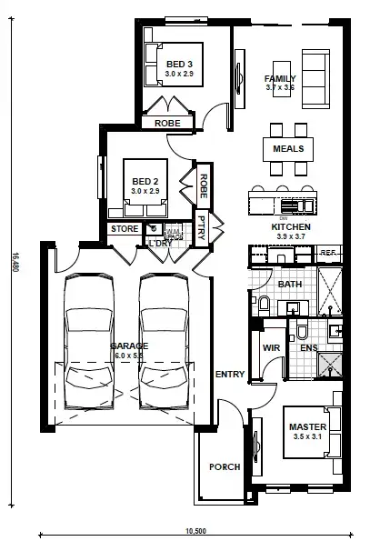 Floorplan of Homely house listing, Lot 225 Tart Street, Pakenham VIC 3810