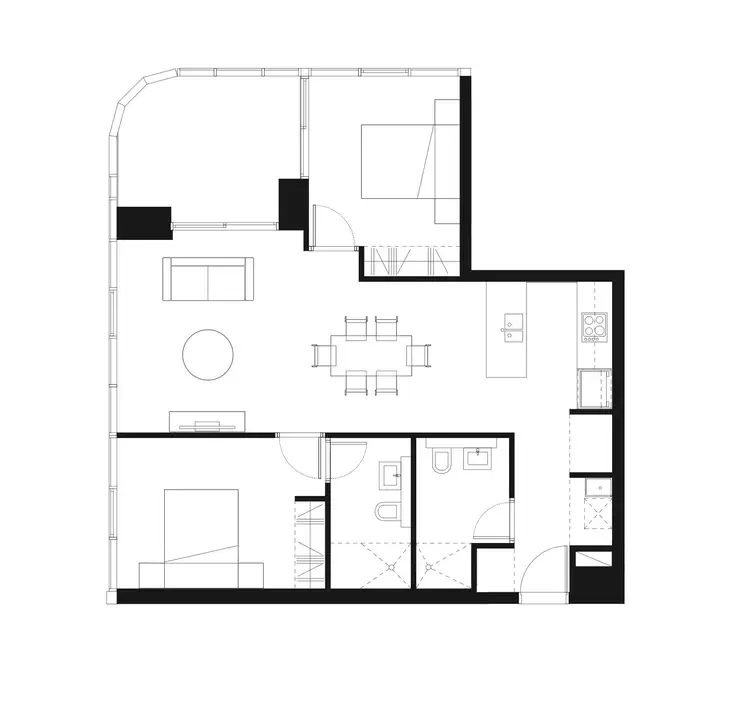 Floorplan of Homely apartment listing, 4104/88A Christie Street, St Leonards NSW 2065