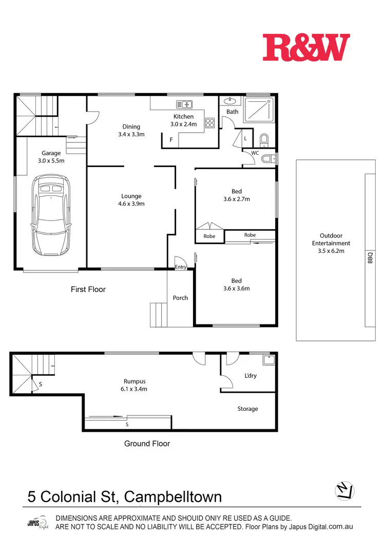 Floorplan of Homely house listing, 5 Colonial Street, Campbelltown NSW 2560