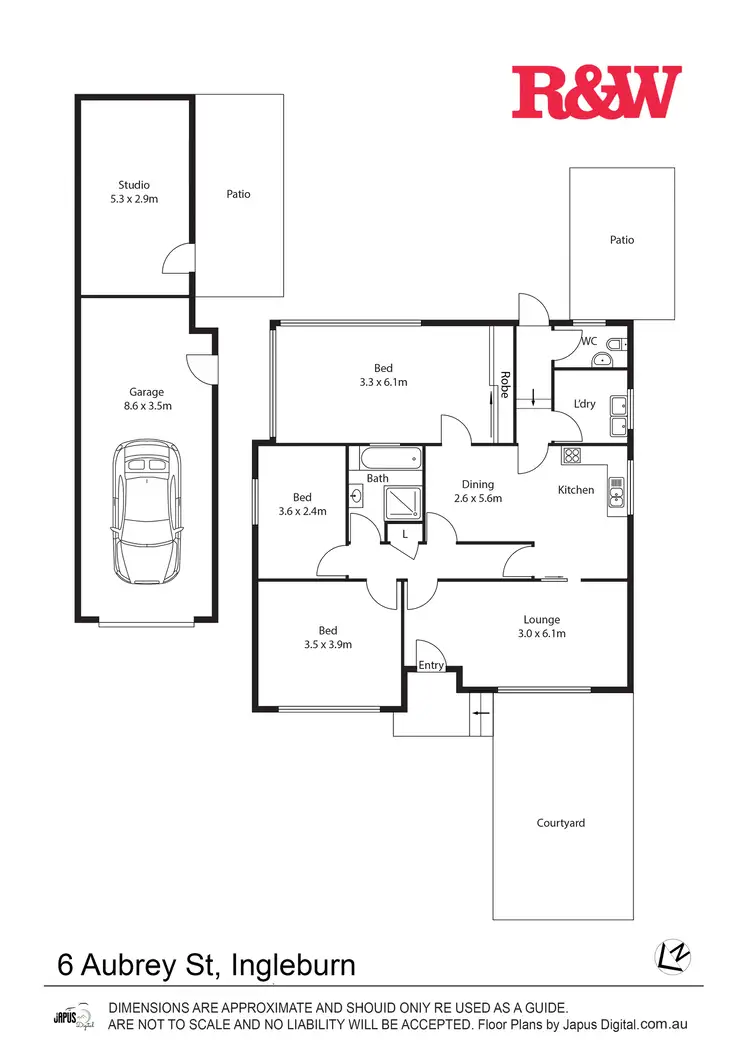 Floorplan of Homely house listing, 6 Aubrey Street, Ingleburn NSW 2565
