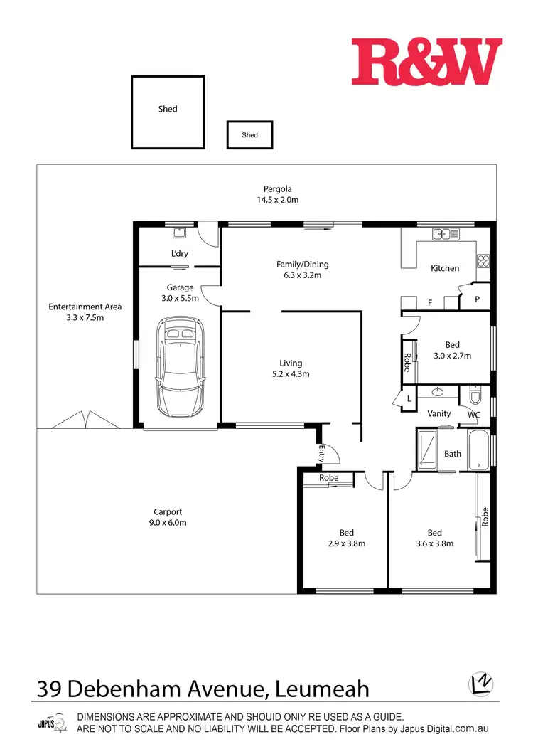 Floorplan of Homely house listing, 39 Debenham Avenue, Leumeah NSW 2560
