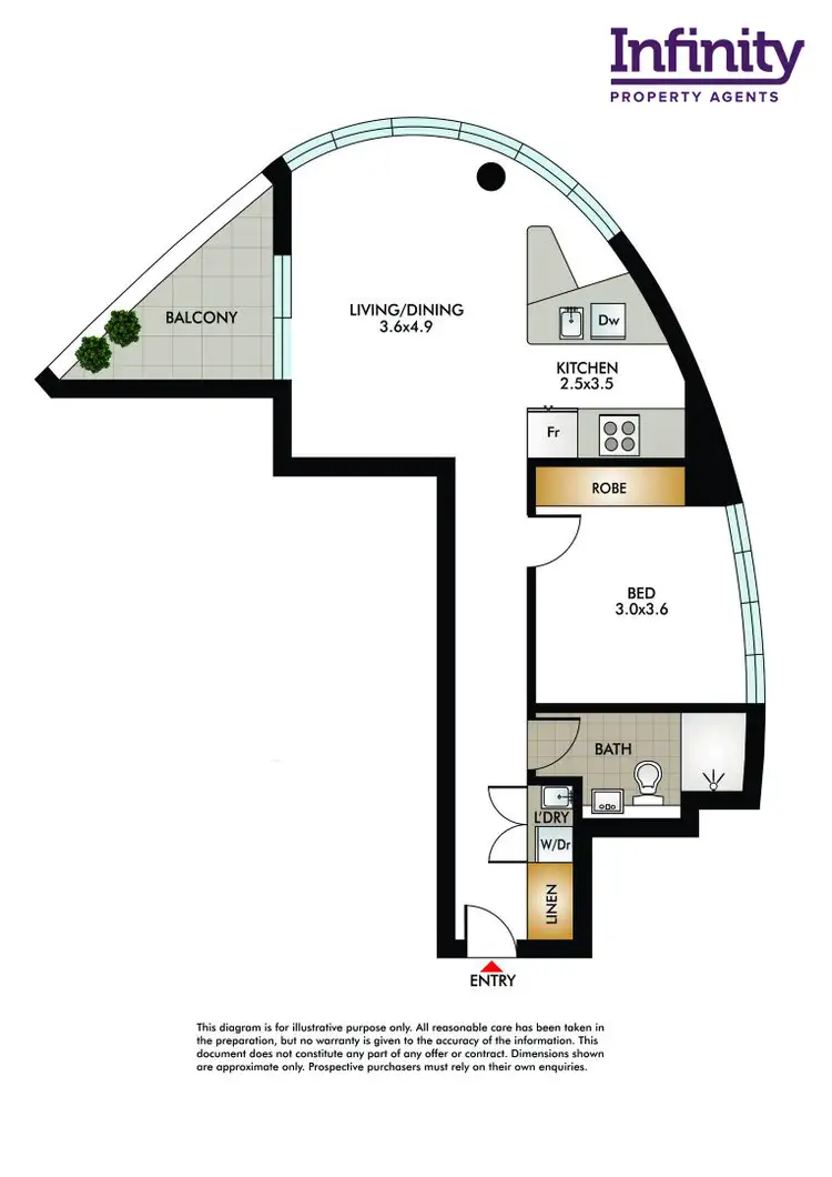 Floorplan of Homely apartment listing, 805/241 Oxford Street, Bondi Junction NSW 2022