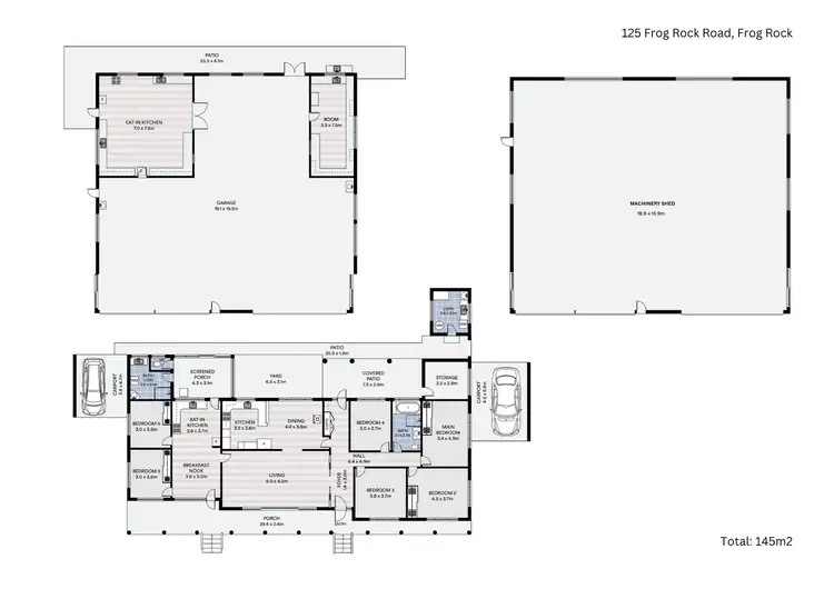 Floorplan of Homely rural property listing, 125 Frog Rock Road, Mudgee NSW 2850