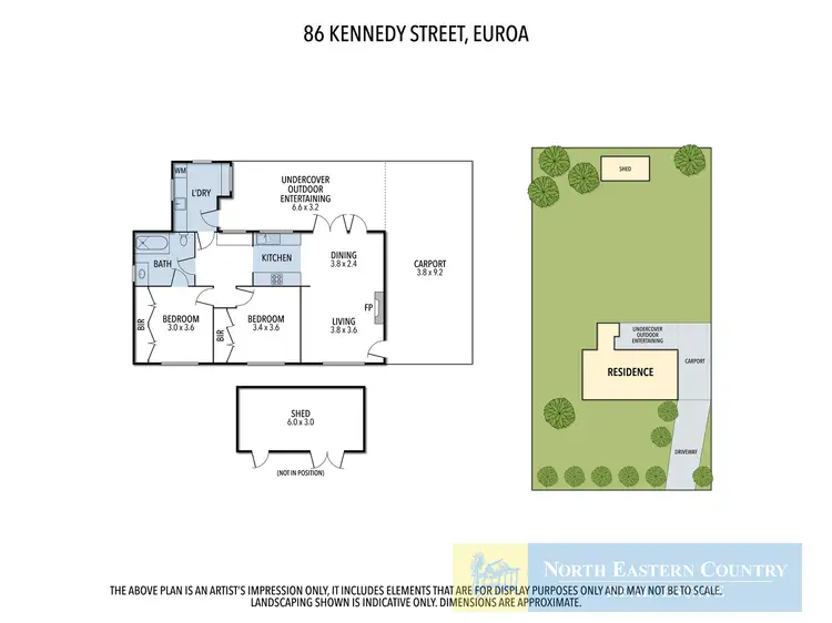 Floorplan of Homely house listing, 86 Kennedy Street, Euroa VIC 3666
