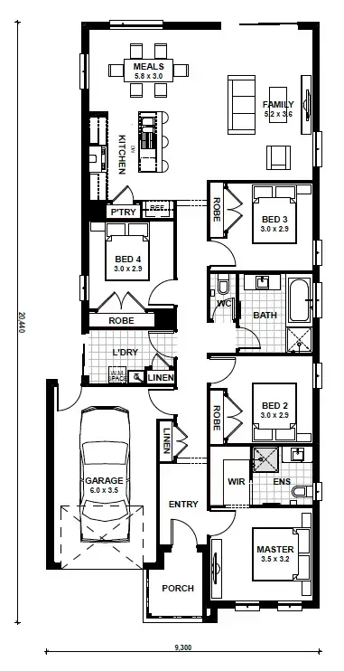 Floorplan of Homely house listing, Lot 1603 Boomerang Street, Donnybrook VIC 3064