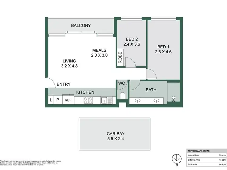Floorplan of Homely apartment listing, 23/375 Stirling Highway, Claremont WA 6010