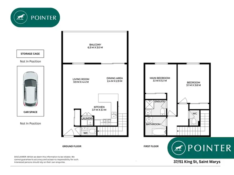 Floorplan of Homely apartment listing, 37/51 KING STREET, St Marys NSW 2760