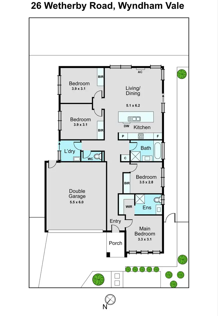 Floorplan of Homely house listing, 26 Wetherby Road, Wyndham Vale VIC 3024