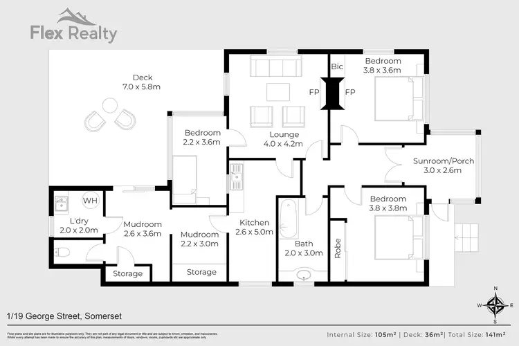 Floorplan of Homely house listing, 1/19 George Street, Somerset TAS 7322