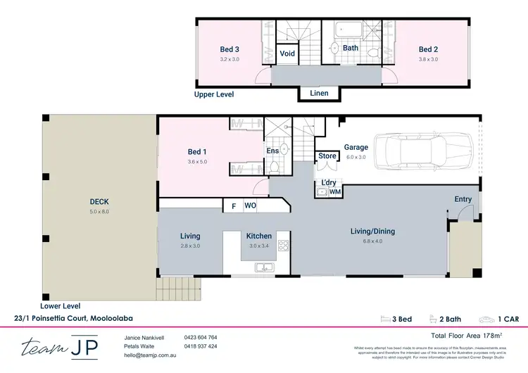 Floorplan of Homely townhouse listing, 23/1 Poinsettia Court, Mooloolaba QLD 4557