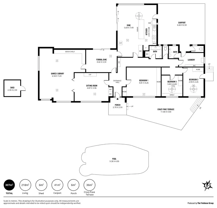 Floorplan of Homely house listing, 3 Schebella Court, Beaumont SA 5066