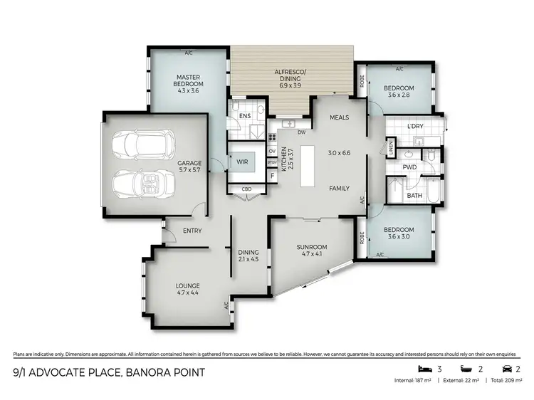Floorplan of Homely house listing, 9/1 Advocate Place, Banora Point NSW 2486
