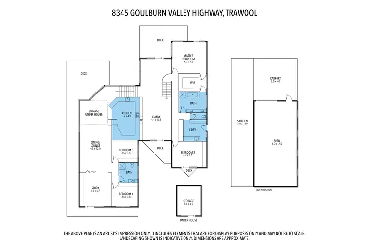 Floorplan of Homely house listing, 8345 Goulburn Valley Highway, Trawool VIC 3660