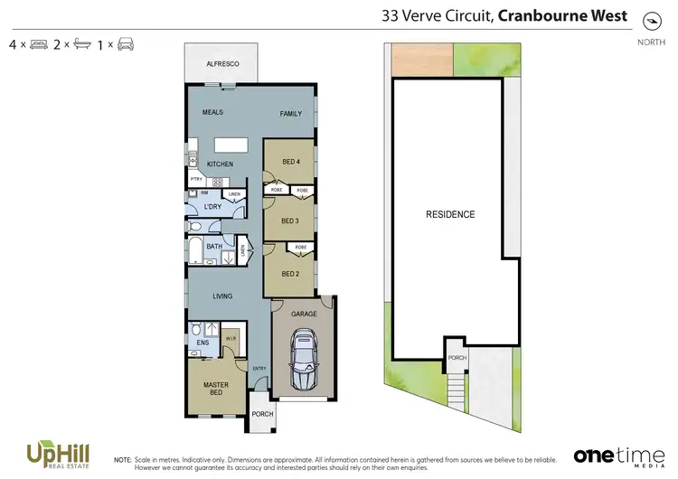 Floorplan of Homely house listing, 33 VERVE CIRCUIT, Cranbourne West VIC 3977