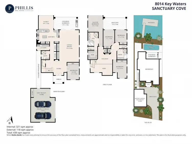 Floorplan of Homely house listing, 8014 Key Waters, Sanctuary Cove QLD 4212