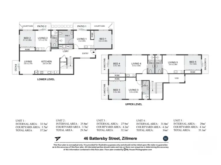 Floorplan of Homely unit listing, 5/46 Battersby Street, Zillmere QLD 4034