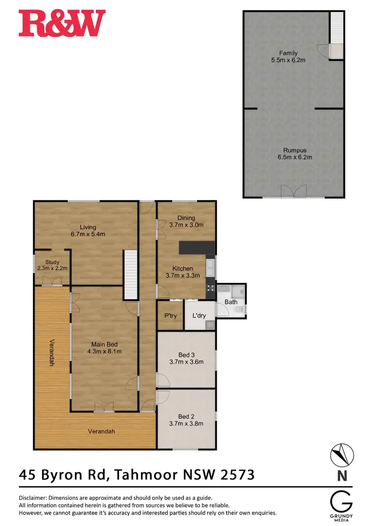 Floorplan of Homely land listing, 45 Byron Road, Tahmoor NSW 2573