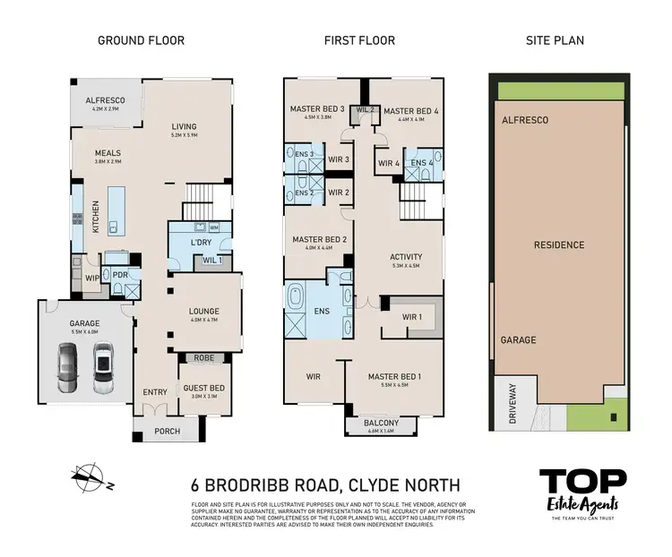 Floorplan of Homely house listing, 6 Brodribb Road, Clyde North VIC 3978