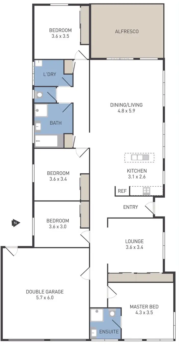 Floorplan of Homely house listing, 6 Coreen Court, Truganina VIC 3029