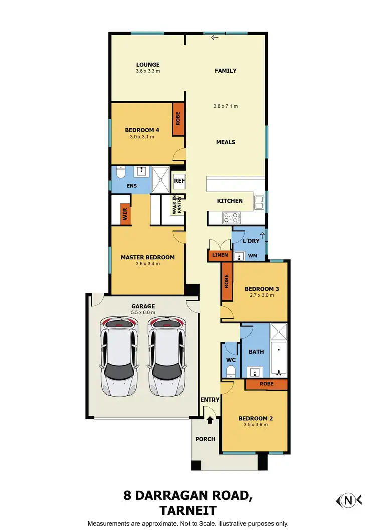 Floorplan of Homely house listing, 8 Darragan Road, Tarneit VIC 3029