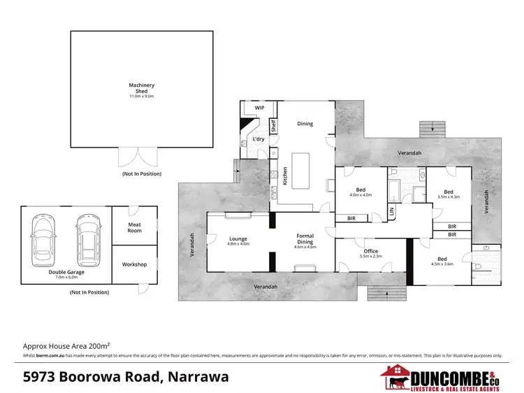 Floorplan of Homely rural property listing, 5973 Boorowa Road, Narrawa Via, Crookwell NSW 2583