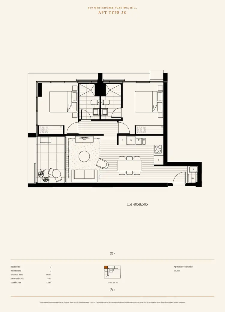 Floorplan of Homely apartment listing, 405/820 Whitehorse Road, Box Hill VIC 3128