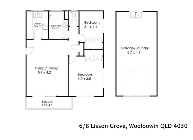 Floorplan of Homely apartment listing, 6/8 Lisson Grove, Wooloowin QLD 4030