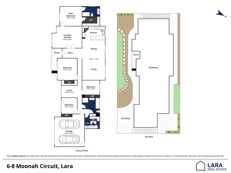 Floorplan of Homely house listing, 6-8 Moonah Circuit, Lara VIC 3212