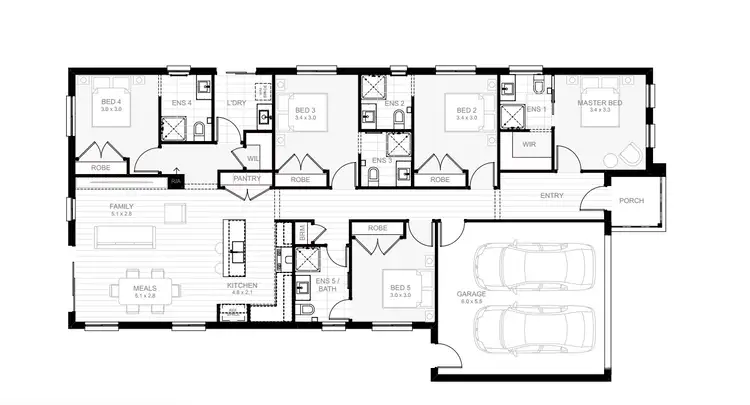 Floorplan of Homely house listing, Lot 2845 Monocot Avenue, Clyde North VIC 3978